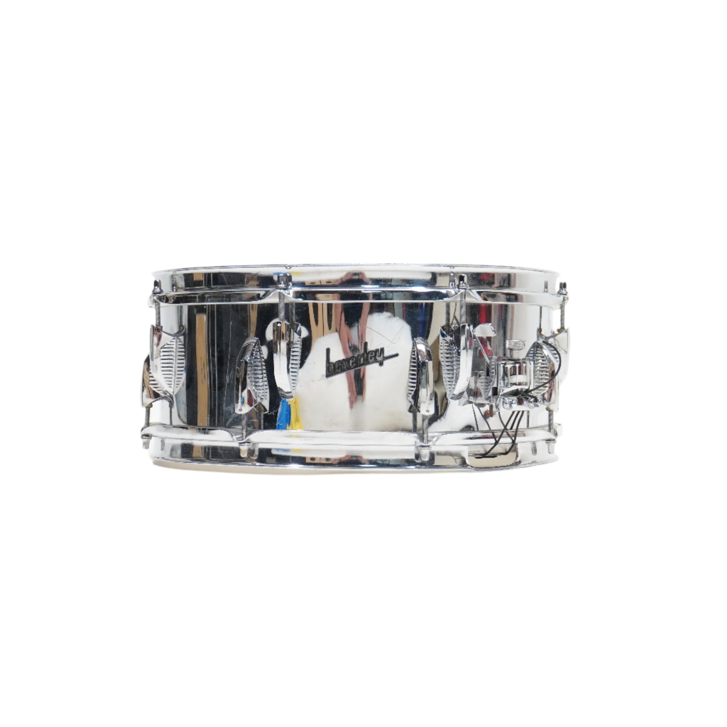 VINTAGE BEVERLY 14"X 5" STEEL SHELL SNARE DRUM
