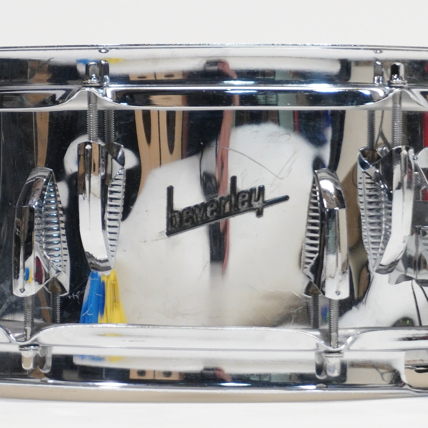 VINTAGE BEVERLY 14"X 5" STEEL SHELL SNARE DRUM