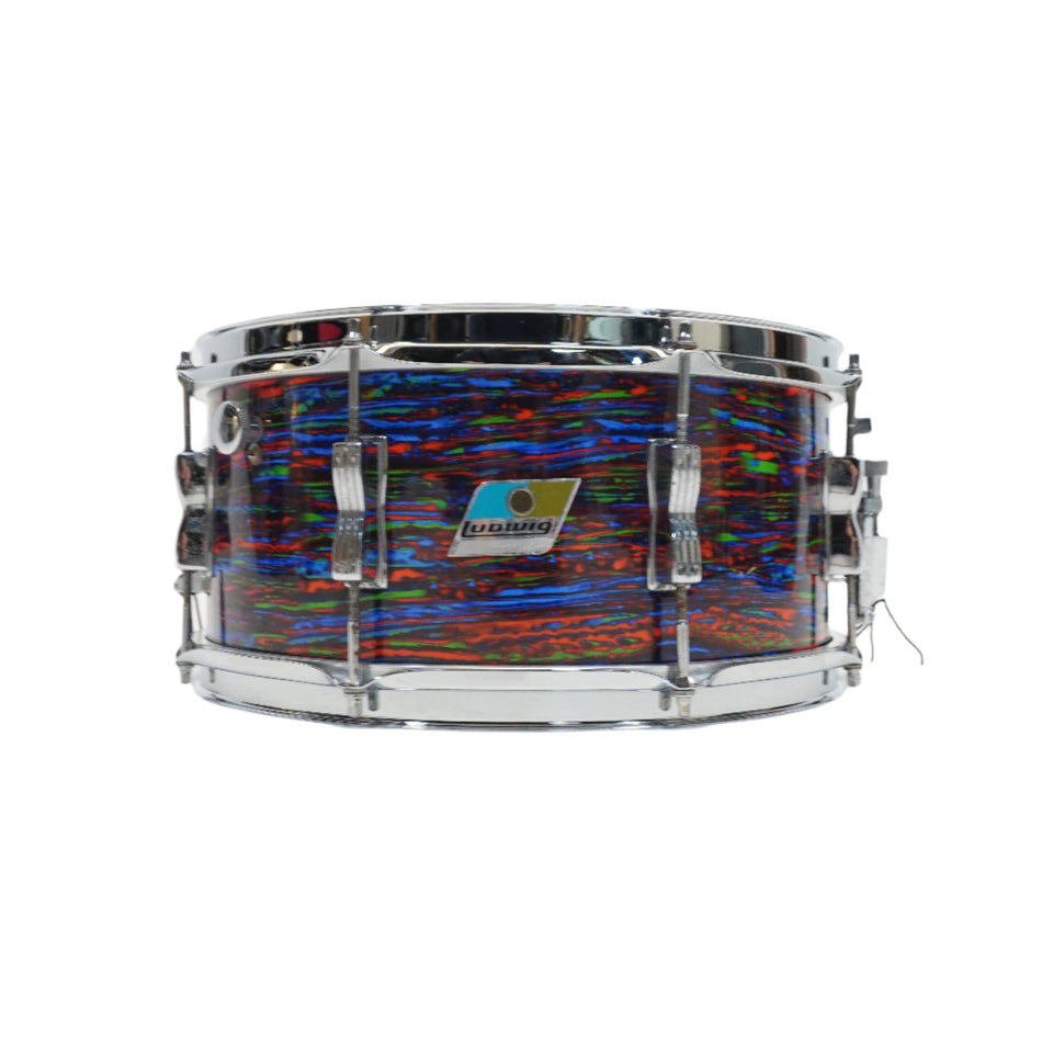 LUDWIG CLASSIC 14"x 6.5" PSYCHEDELIC RED SNARE DRUM