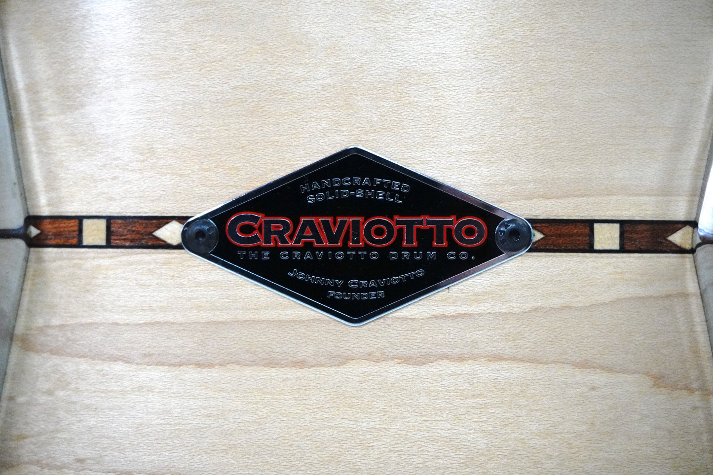 Craviotto 14” x 7” Super Swing Solid Maple Snare Drum with Wooden Hoops