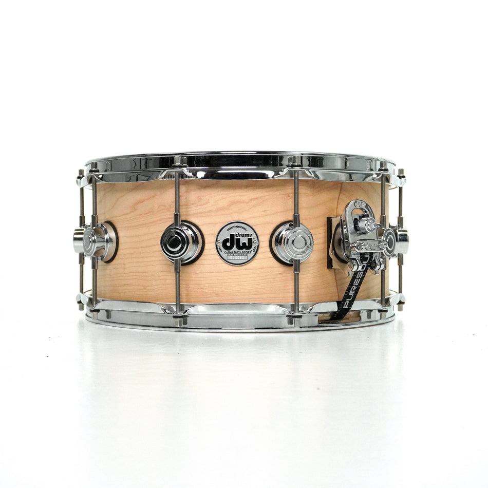 DW 14” X 6.5” Collectors Series Solid Maple Snare Drum in Natural Finish