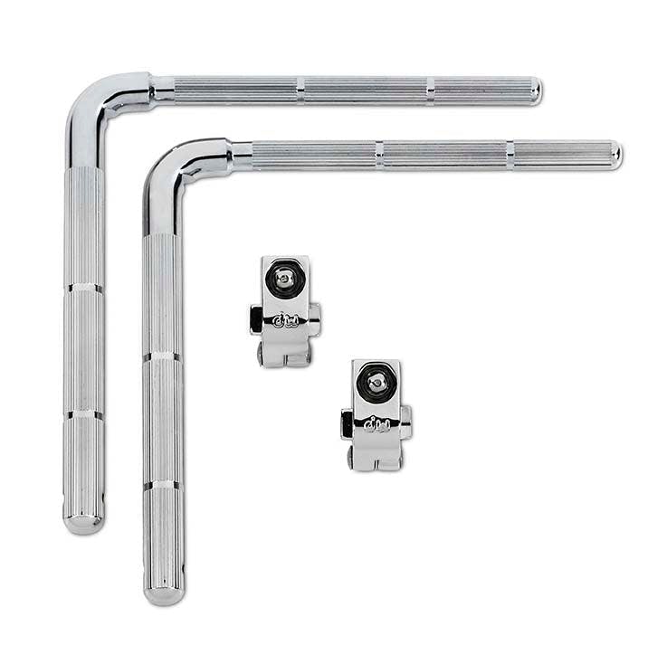 Tige en L DW 1/2" à 3/8" avec verrouillage à mémoire de forme à charnière (paire)