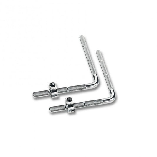 Tige en L DW 1/2" à 3/8" avec verrou à mémoire de forme à charnière (paire) (présentoir)