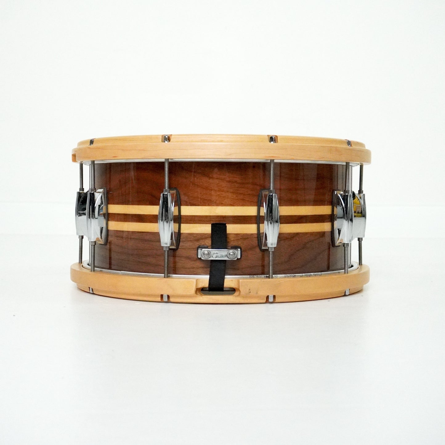 Gretsch 14" x 6.5” ‘Full Range' Walnut with Maple Inlay Snare Drum with Maple Hoops
