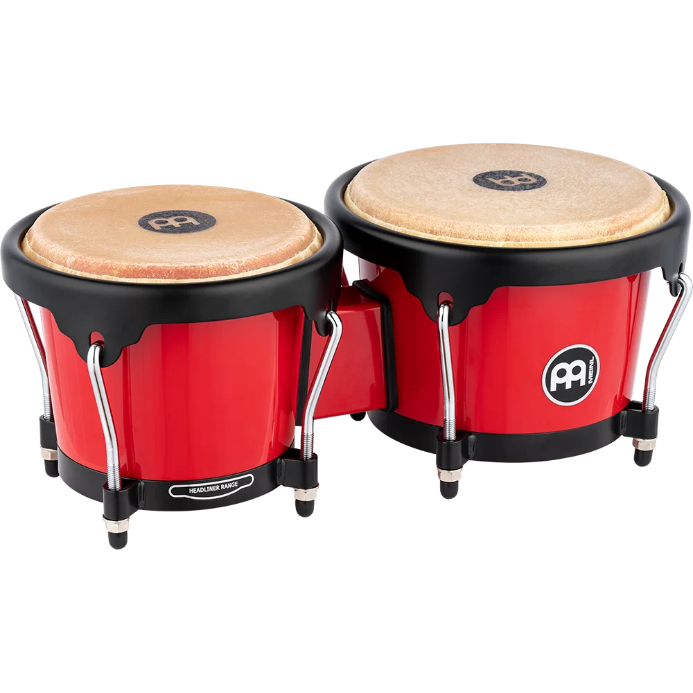 Meinl Journey Series geformte ABS-Bongos, Rot – HB50R