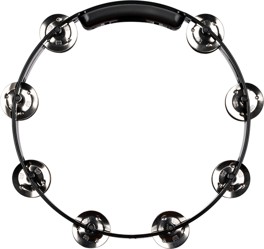 Meinl 2 Row Tour Tambourine, Steel Jingles, Black