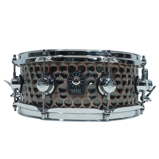 NATAL HAMMERED STEEL 13"x 5.5" SNARE DRUM