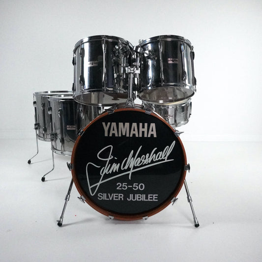Jim Marshall’s Yamaha 9000 6-Piece Chrome Over Wood Kit Including Snare