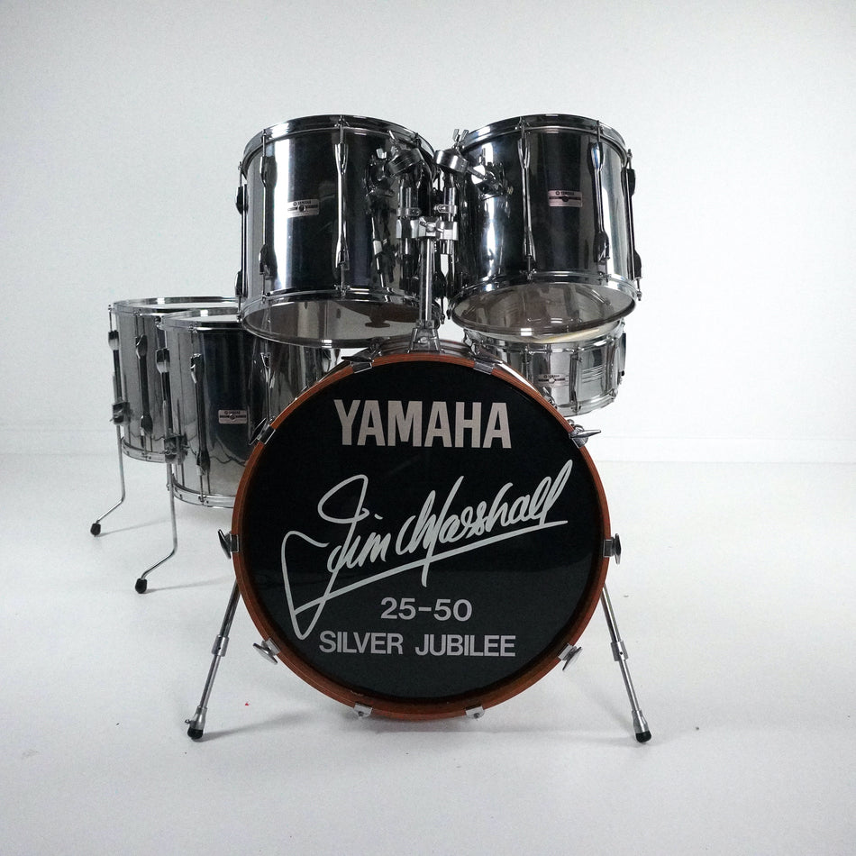 Kit de 6 pièces chromées sur bois Yamaha 9000 de Jim Marshall, caisse claire incluse 