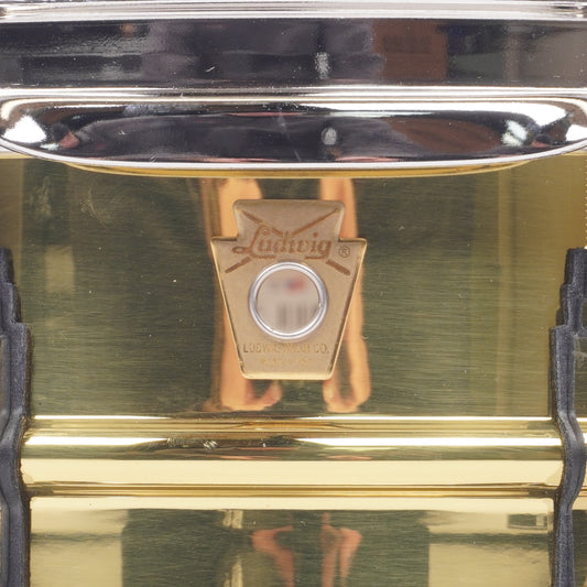 LUDWIG 14x5 SUPER BRASS SNARE DRUM LB401