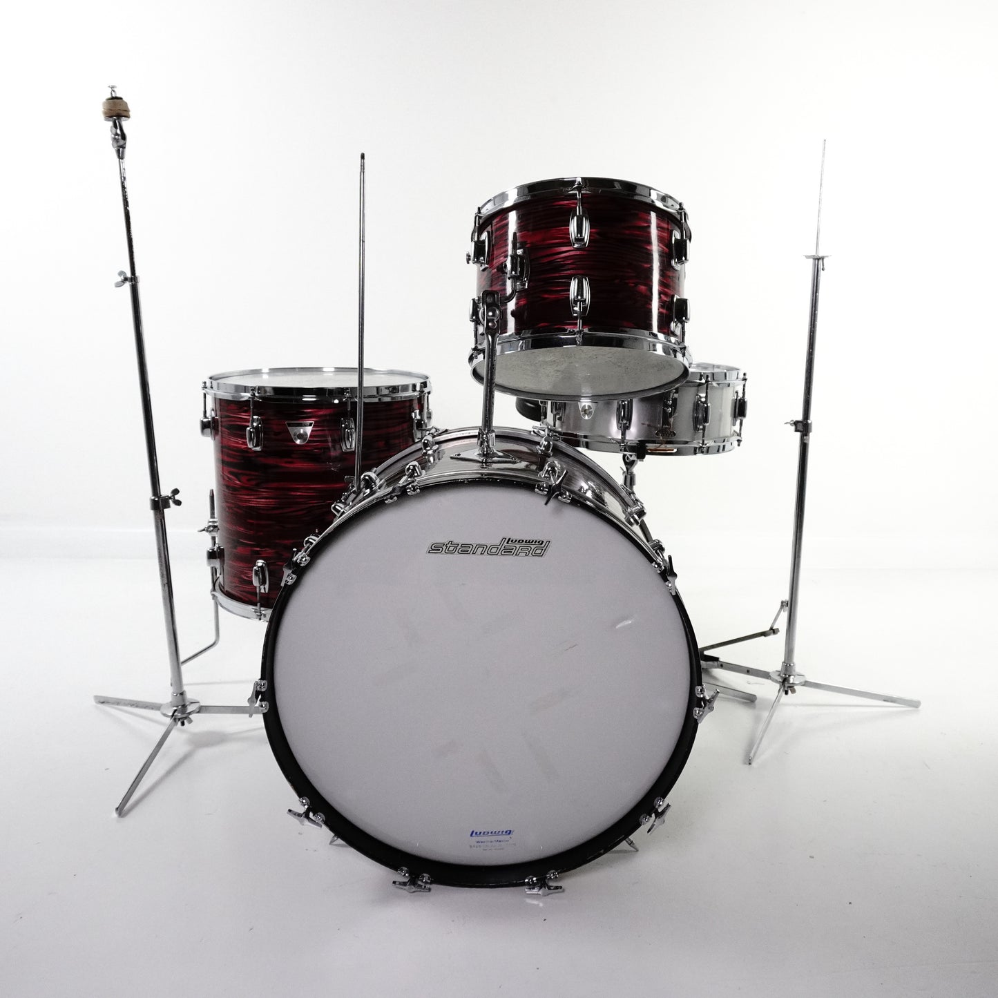 Ludwig Standard in Ruby Strata 4-Piece Including Original Snare and Hardware 22,13,16 14x5