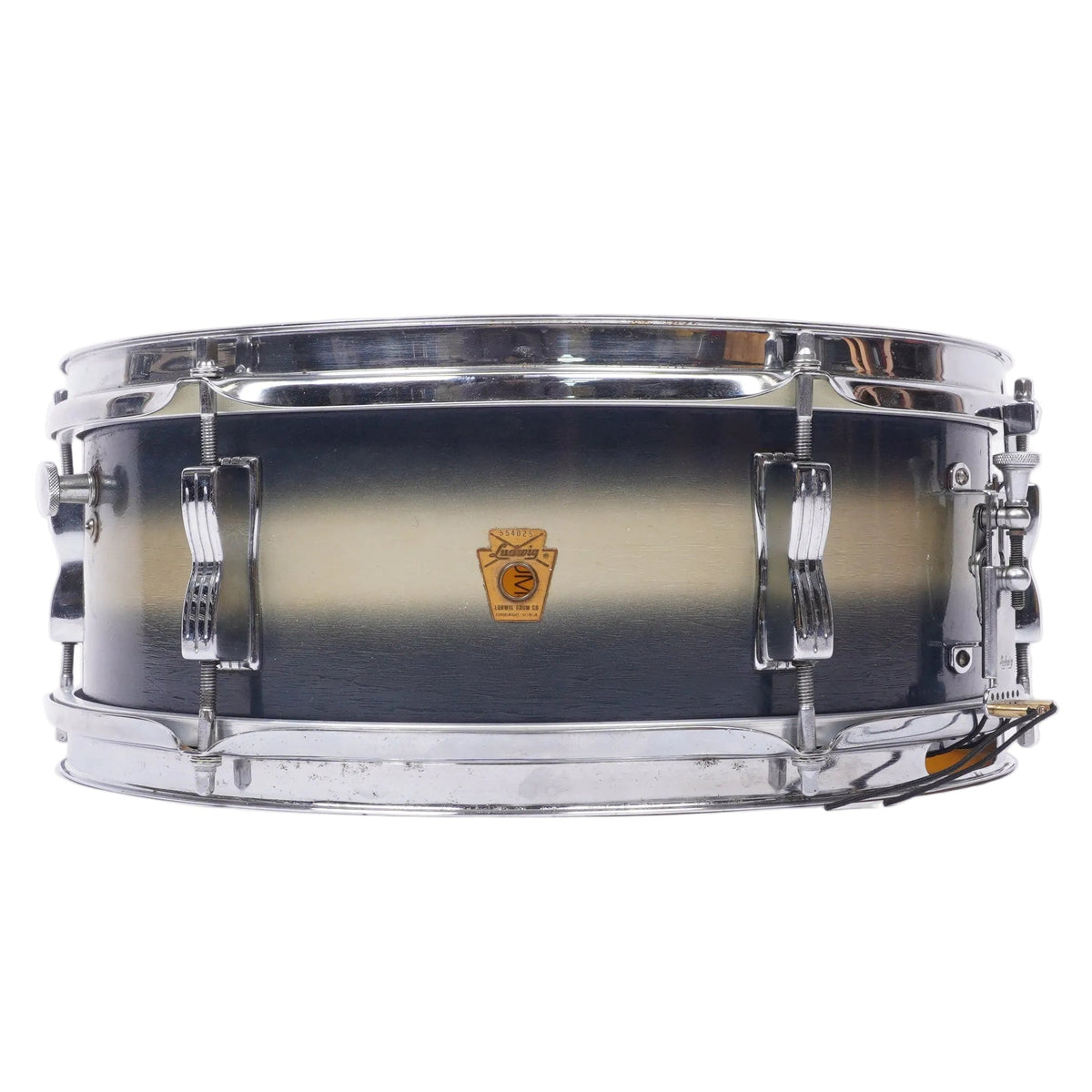 Ludwig Pioneer Snare Drum 14x5 - Blue Silver Duco - 1950s - Mahogany - 1958 - Collectors Grade RUBIX DRUMS