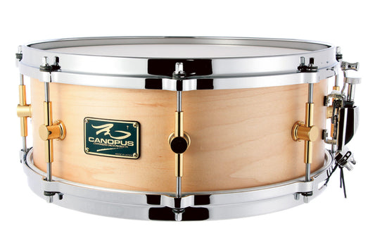 Canopus 10 Ply Maple 14x5.5 Snare Drum - Natural Oil