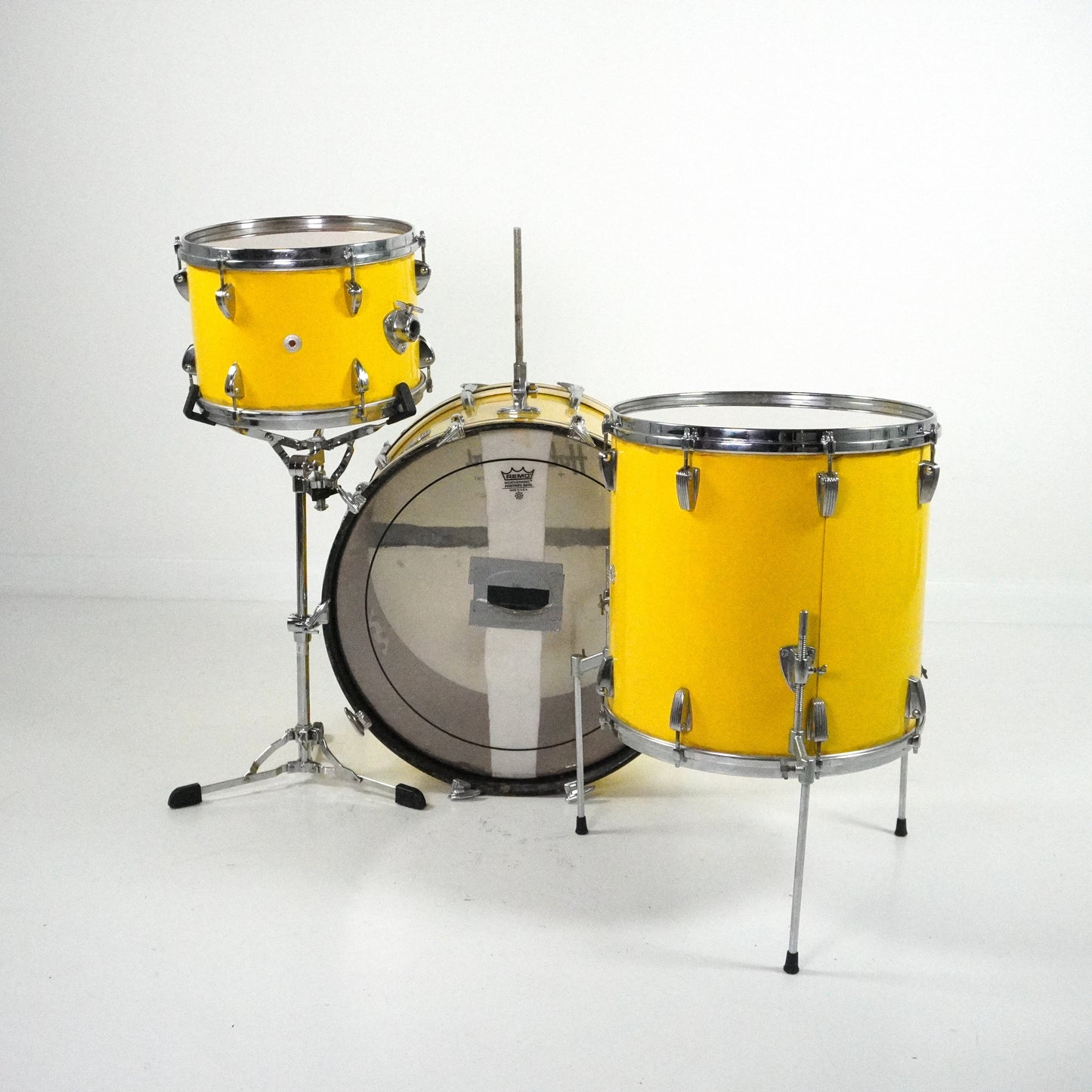 Meazzi Hollywood 3-Piece Drum Kit in Yellow 22,12,14