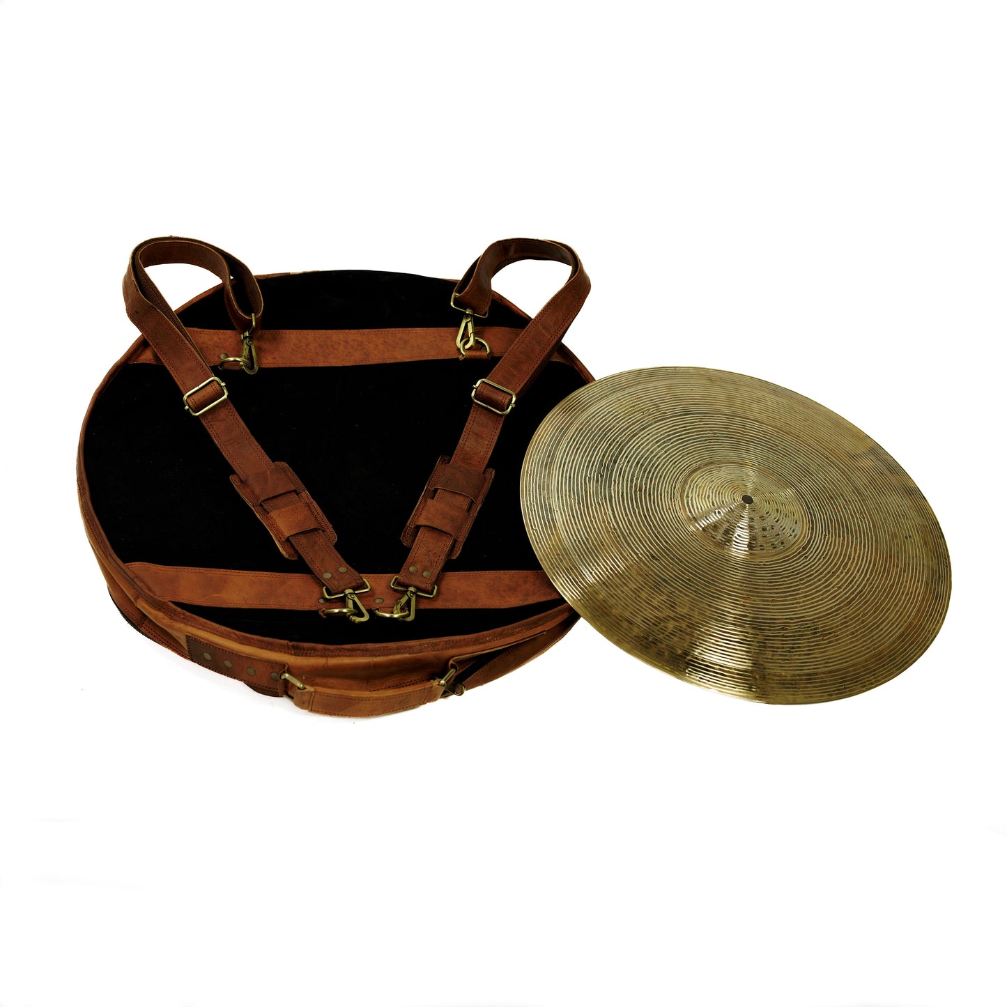 ZYN Luxury Cymbal Bag 23" Leather Canvas Cymbal Backpack/ Case