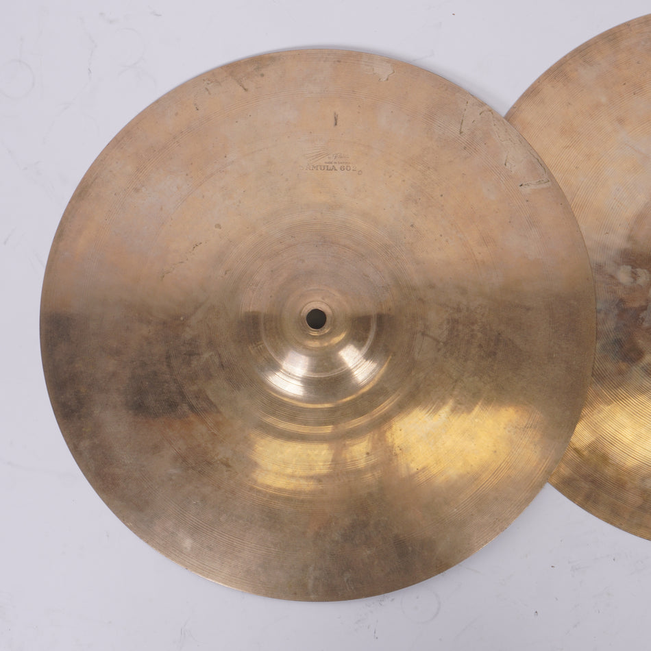 PAISTE | 602 Pre-Serial 1960s | Hi-Hat Cymbal Pair | 14"