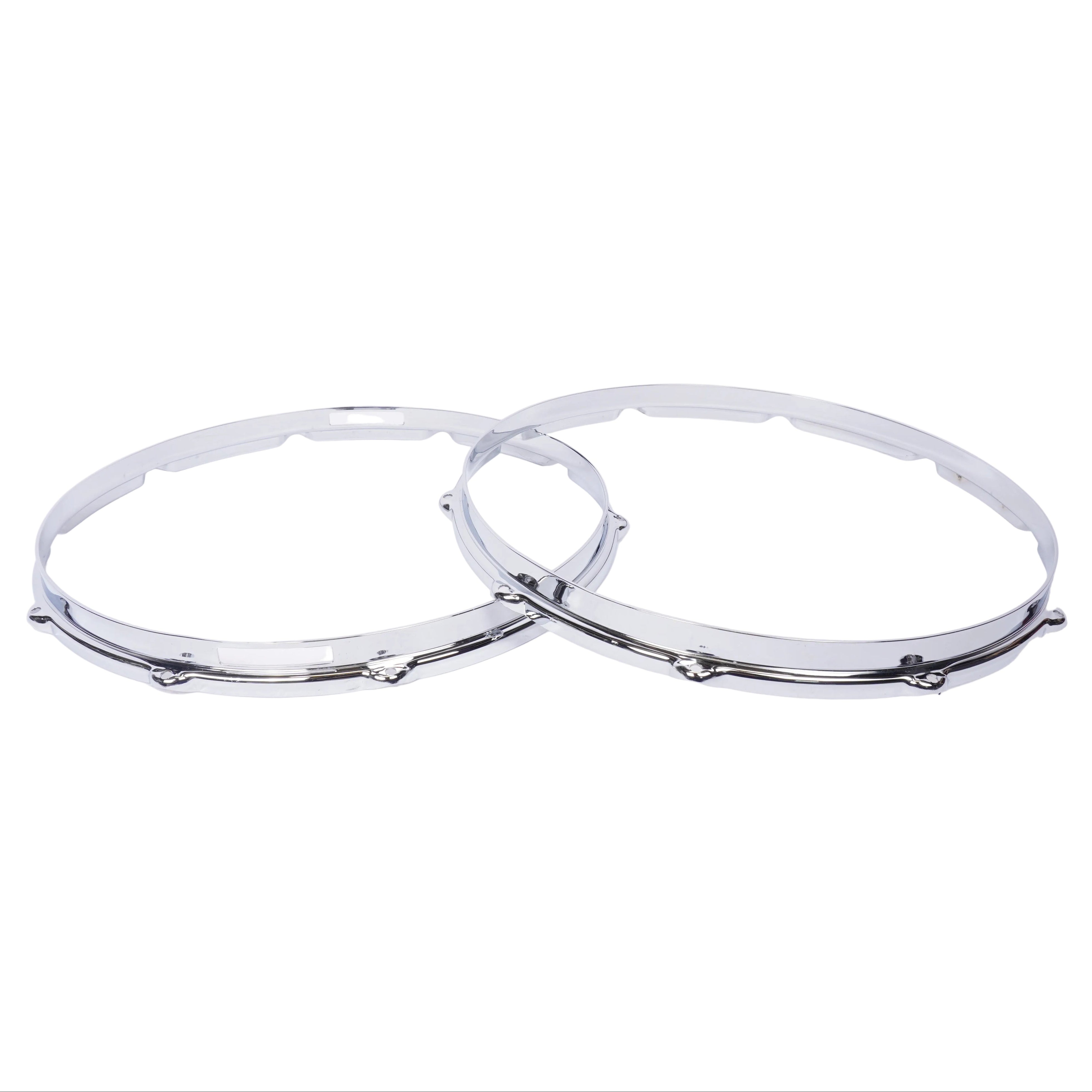 PAIR 14" COB 10-LUG TOP/BOTTOM HOOPS RUBIX DRUMS 