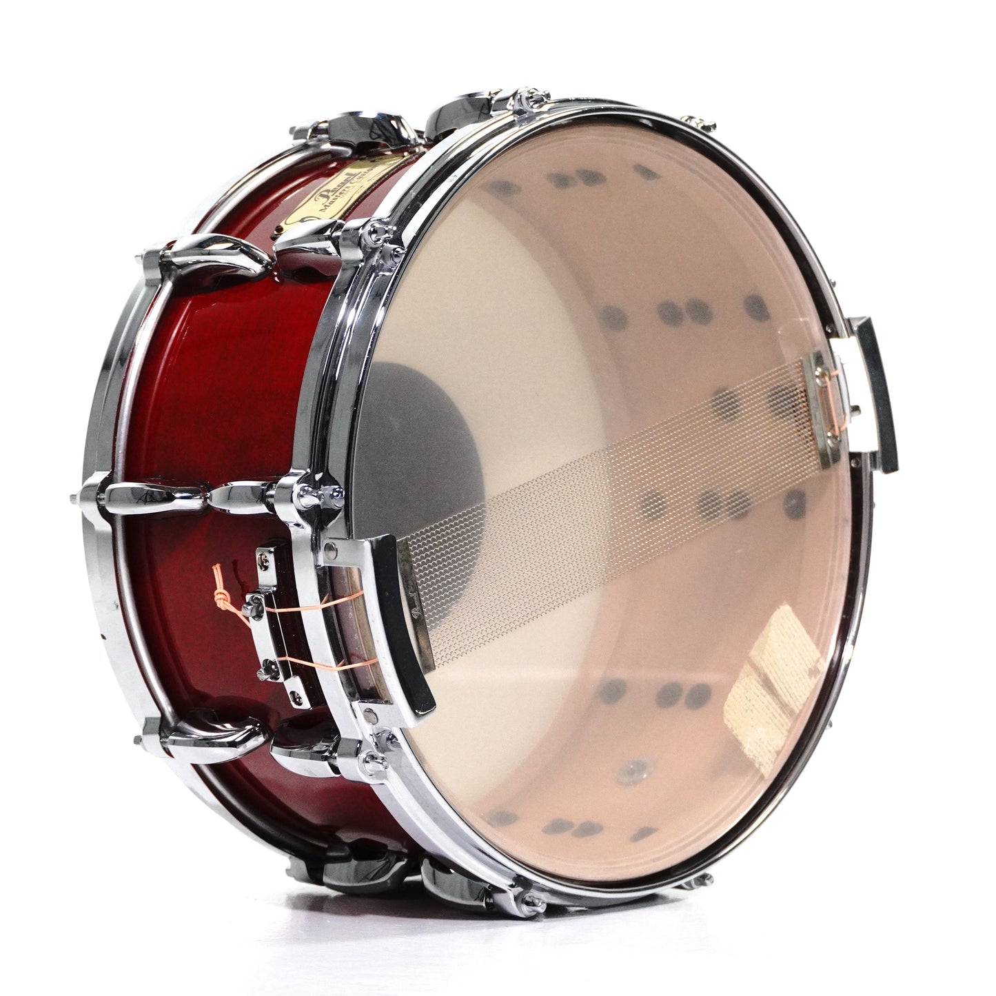 Pearl Masters Custom 14” x 6.5” Maple Shell Snare Drum in Sequoia Red