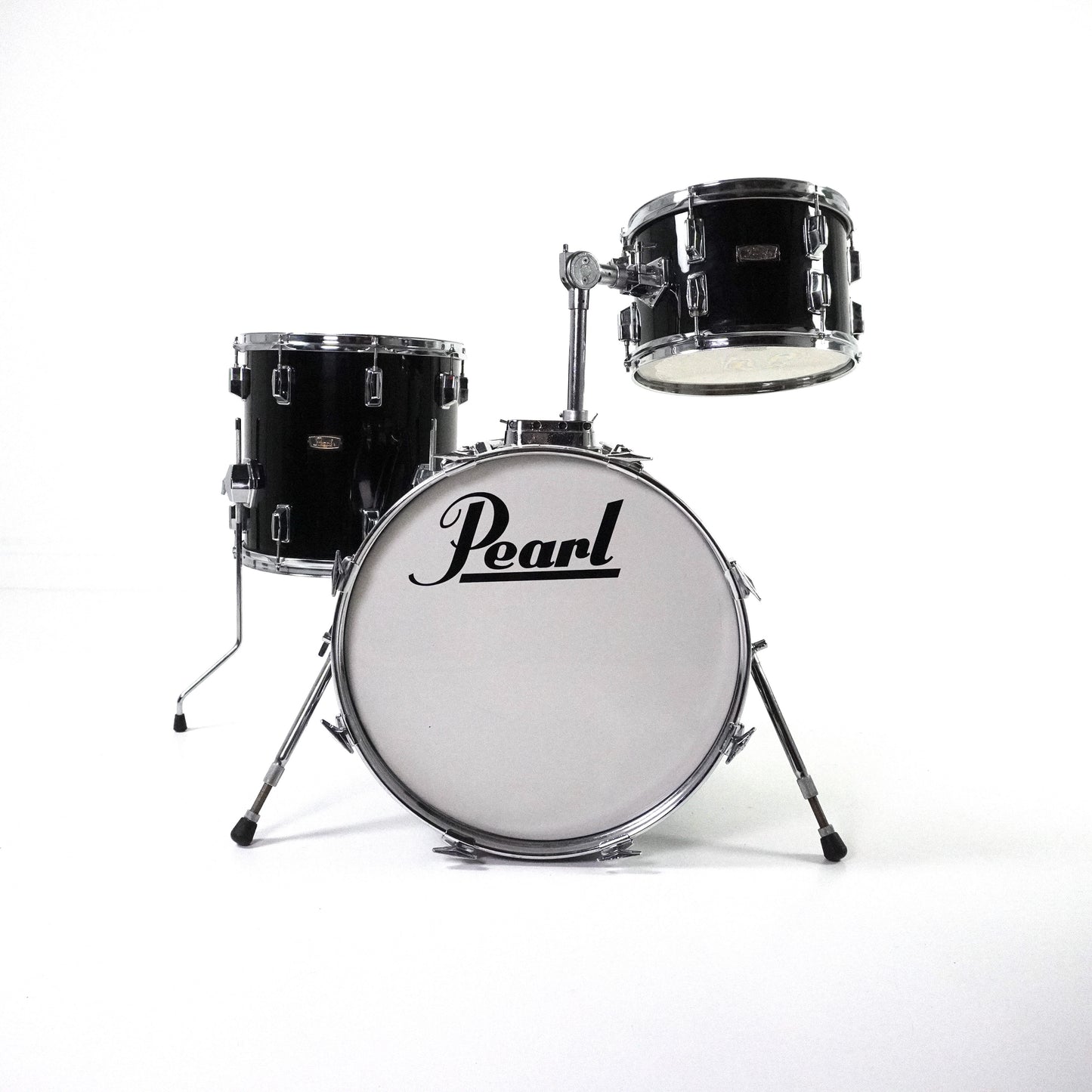 Pearl 3-Piece Wood-Fibreglass Kit in Black 18,12,14