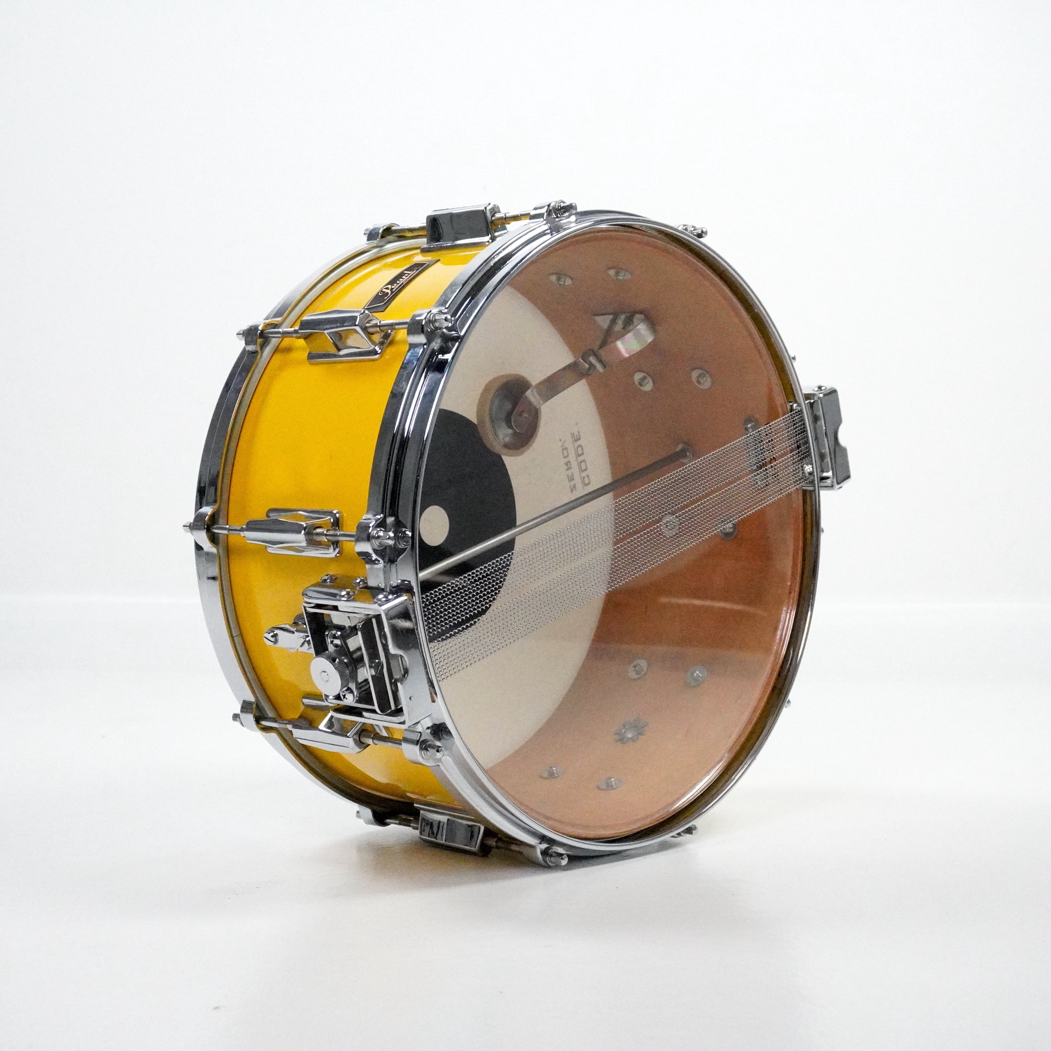 Pearl 14” x 6.5” Maple Fibreglass-Wood Snare in Yellow – Rubix Drums