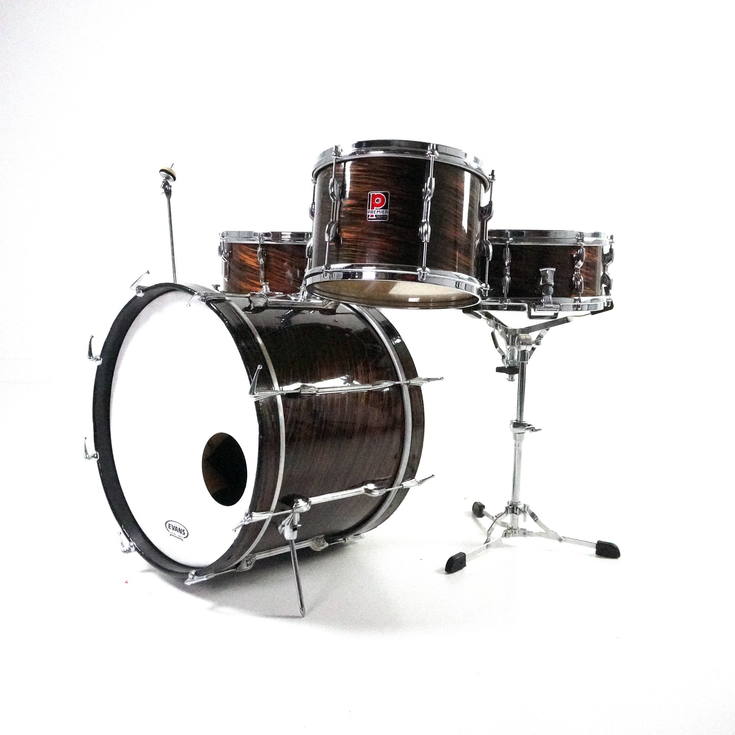 Premier Mahagoni Duroplast Kit mit Royal Ace Snare 20,12,16,14 