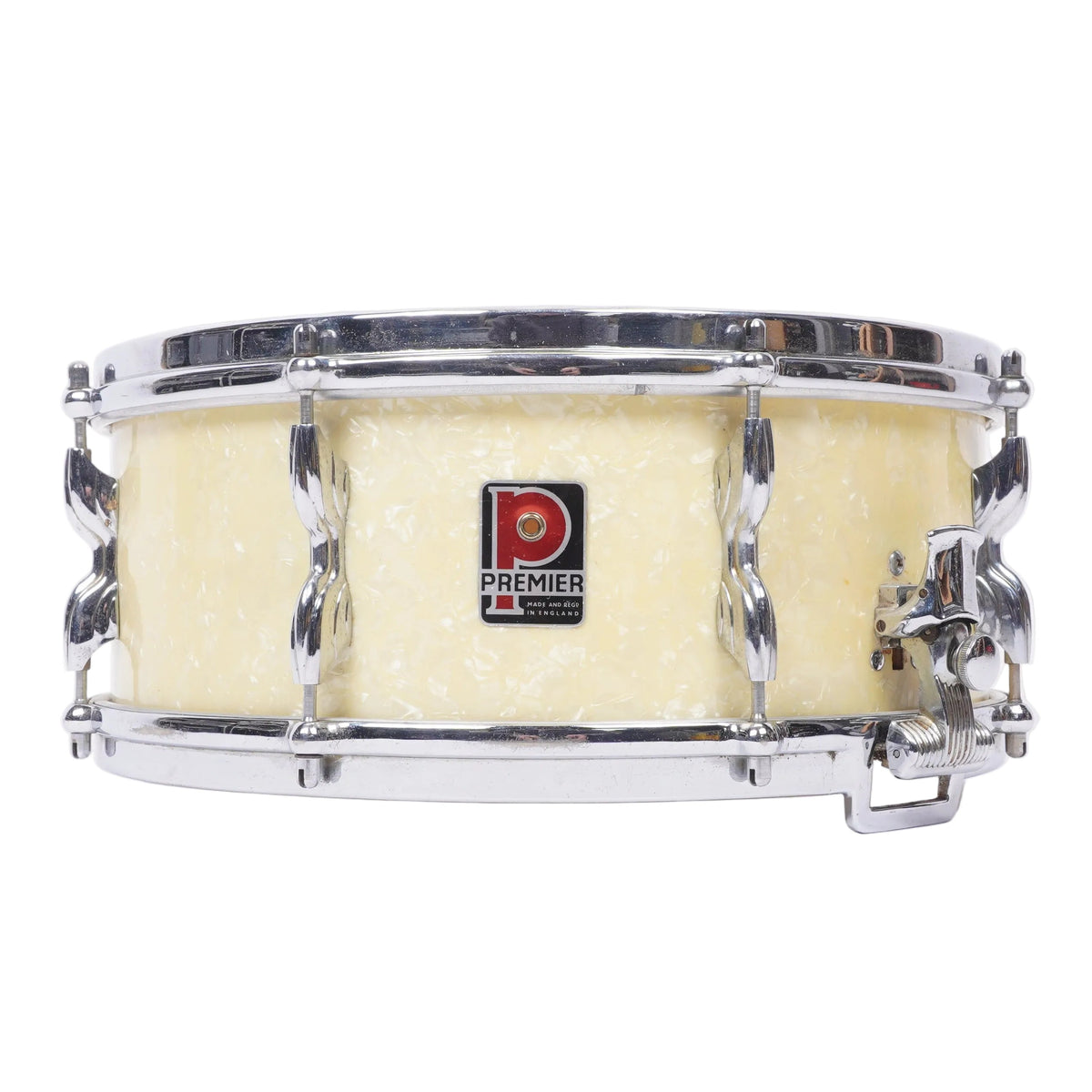  Premier Royal Ace 14x5.5 Snare Drums 1960’s - White Marine Pearl - Collector Grade RUBIX DRUMS