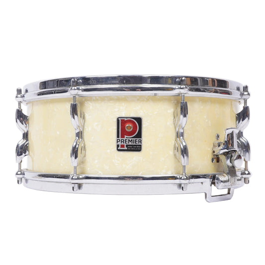  Premier Royal Ace 14x5.5 Snare Drums 1960’s - White Marine Pearl - Collector Grade RUBIX DRUMS