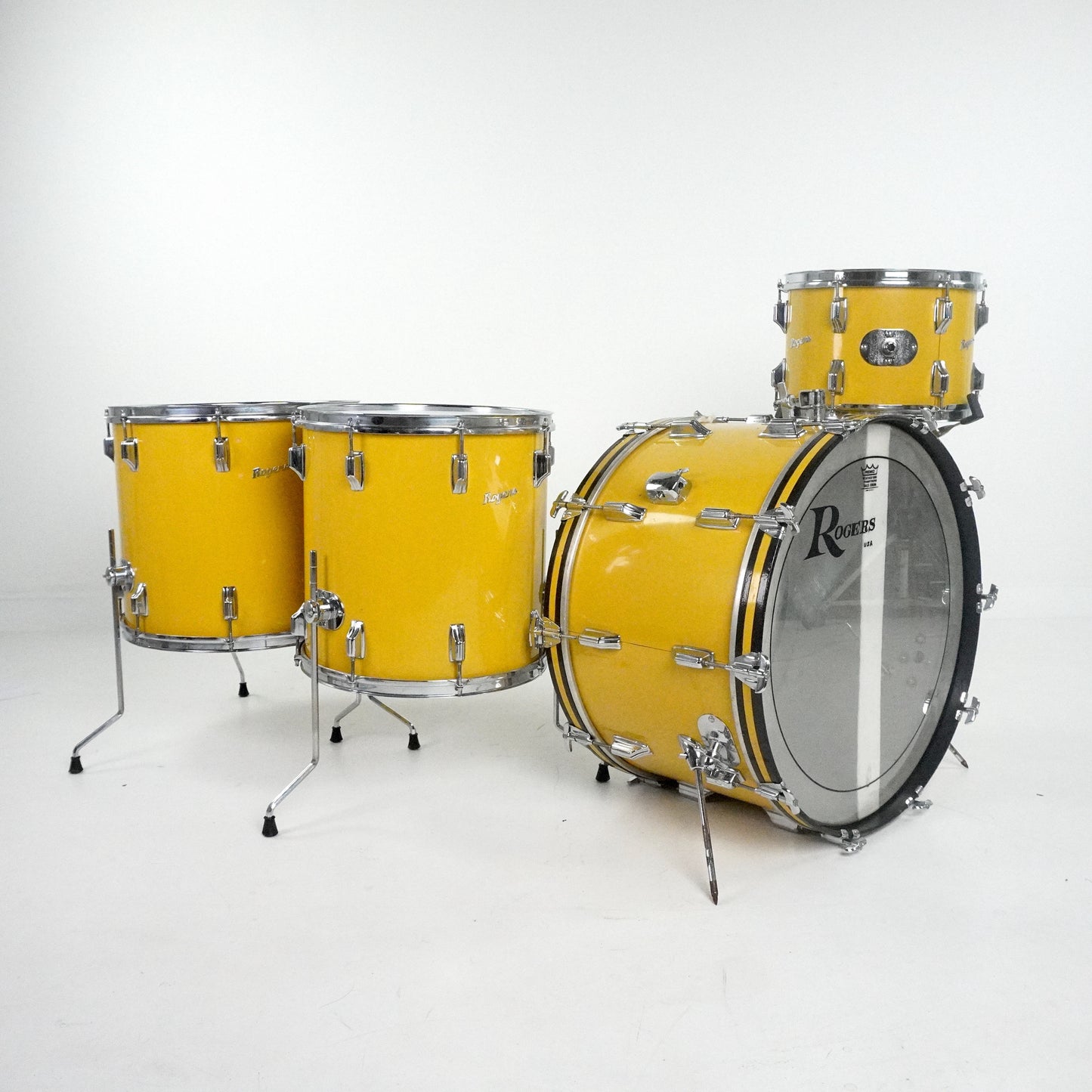 Rogers 4-Piece Ultra-Power Drum Kit in Spanish Gold (1970-1976)