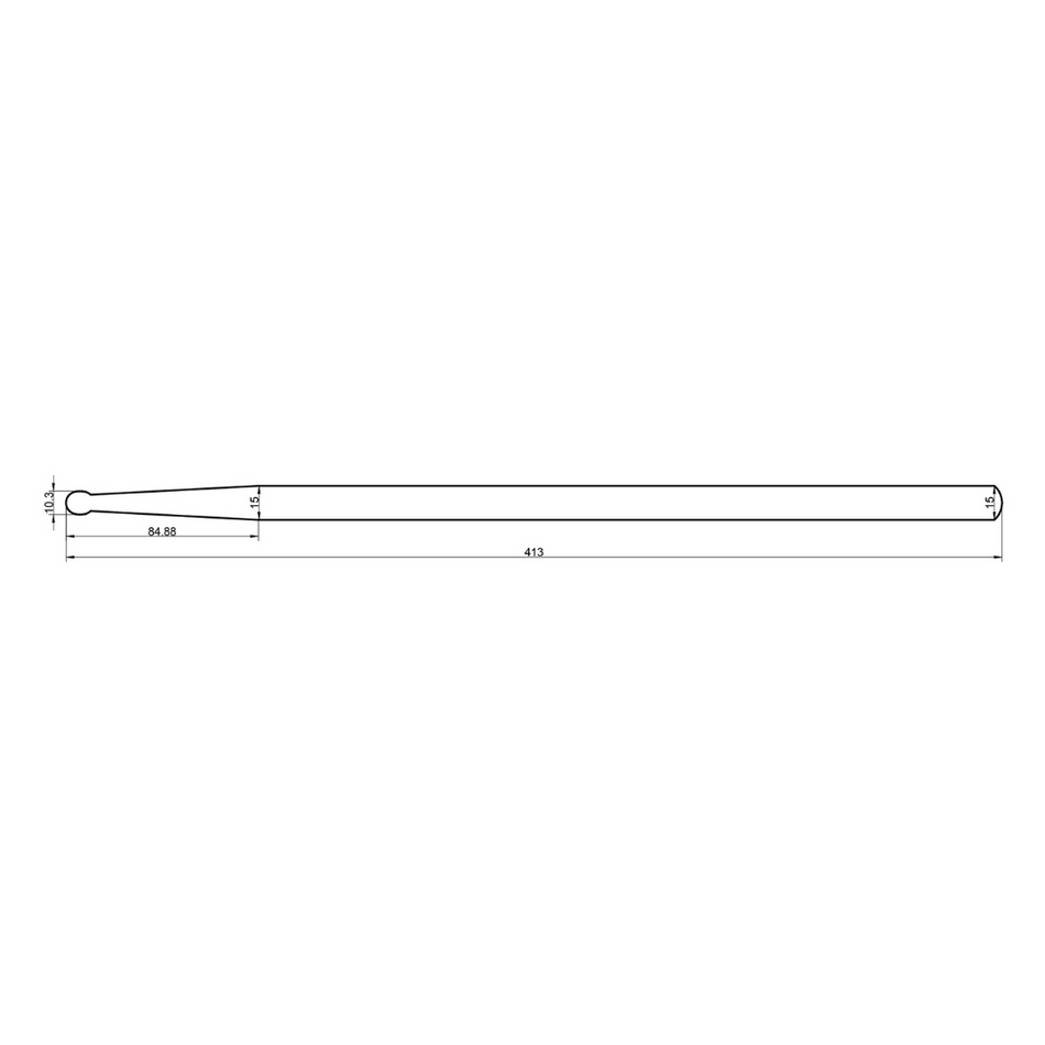 Rohema Rounded Tip RT 5B Hickory Drum Sticks - 61306