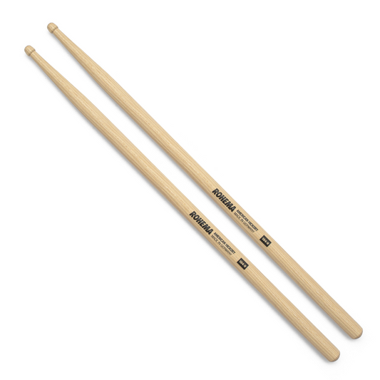 Rohema Rounded Tip SD4-H  Hickory Drum Sticks - 61327