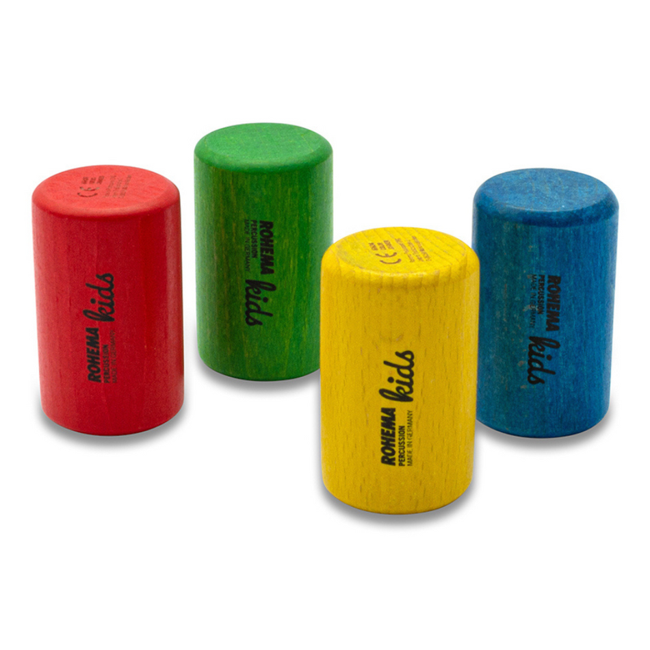 Rohema Colour 4 Shaker-Set – Gelb, Rot, Grün und Blau