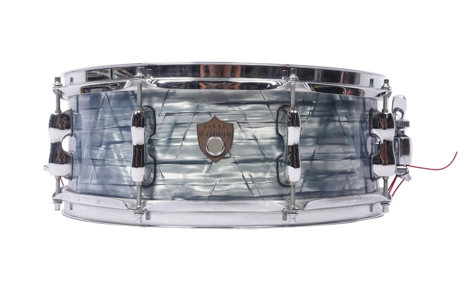 SAKAE TRILOGY 14" X 5.5" SNARE DRUM - SKY OYSTER BLUE