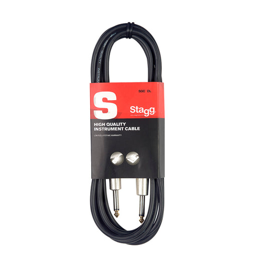 Stagg S-series Instrument Cable, jack/jack (m/m), 1.5 m (5") - SGC