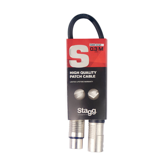 Stagg S-series Patch Cable XLR/XLR (m/f), 30 cm (11.8") - SMC030