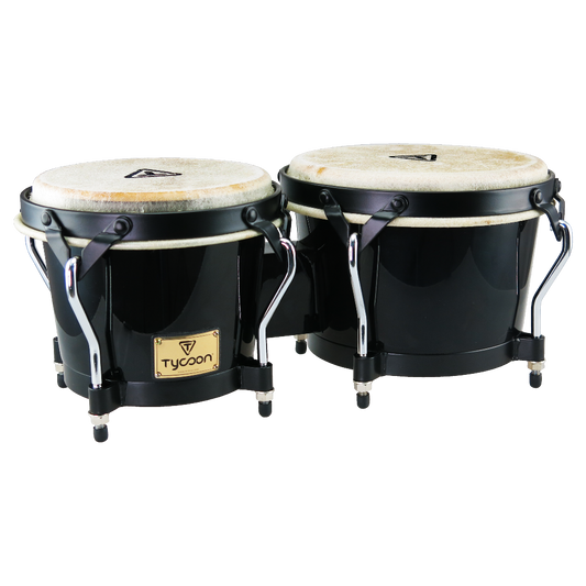 TYCOON PERCUSSION 7" & 8½" SUPREMO SERIES BONGOS - BLACK