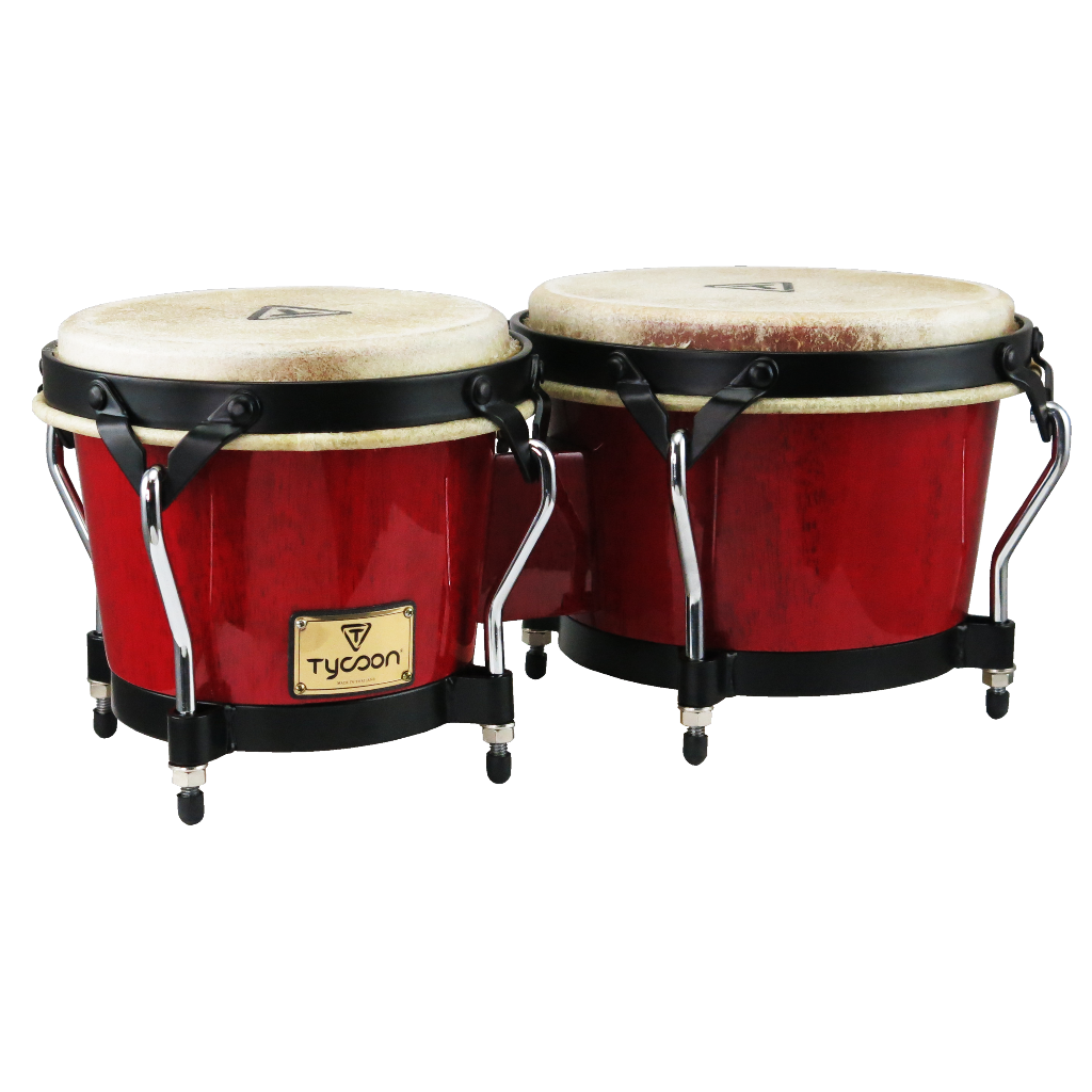 TYCOON PERCUSSION 7" & 8½" SUPREMO SERIES BONGOS - RED
