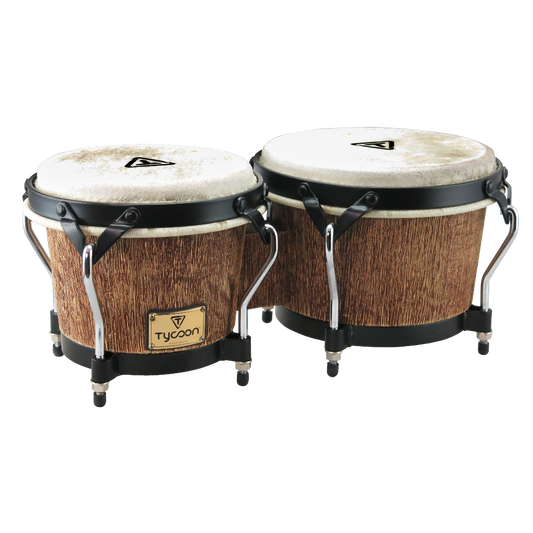TYCOON PERCUSSION 7" & 8½" SUPREMO SELECT SERIES BONGOS - ISLAND PALM FINISH
