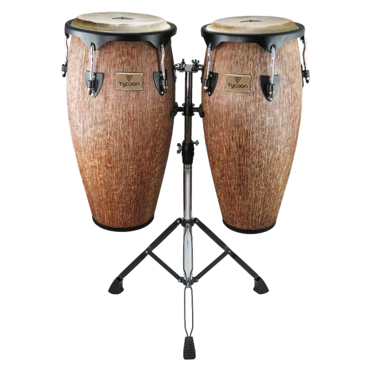 SUPREMO SELECT ISLAND PALM SERIES 10"&11" CONGAS WITH DOUBLE STAND