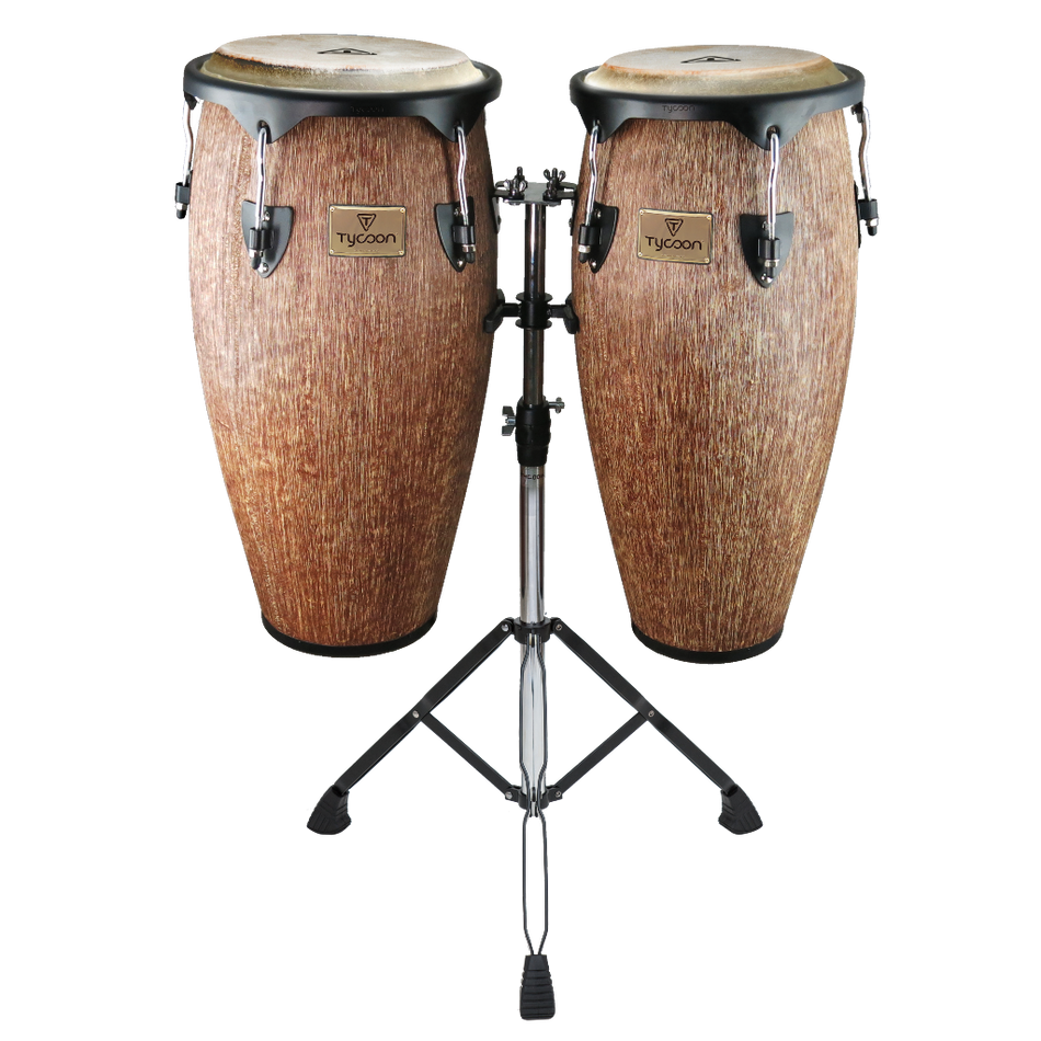 SUPREMO SELECT ISLAND PALM SERIES 10"&11" CONGAS WITH DOUBLE STAND
