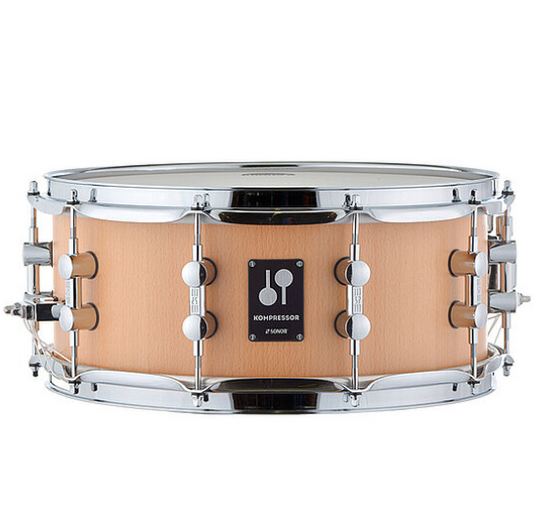 Sonor - Kompressor Snare Drum, 14"x06" In Natural Beech Semi-Gloss Finish