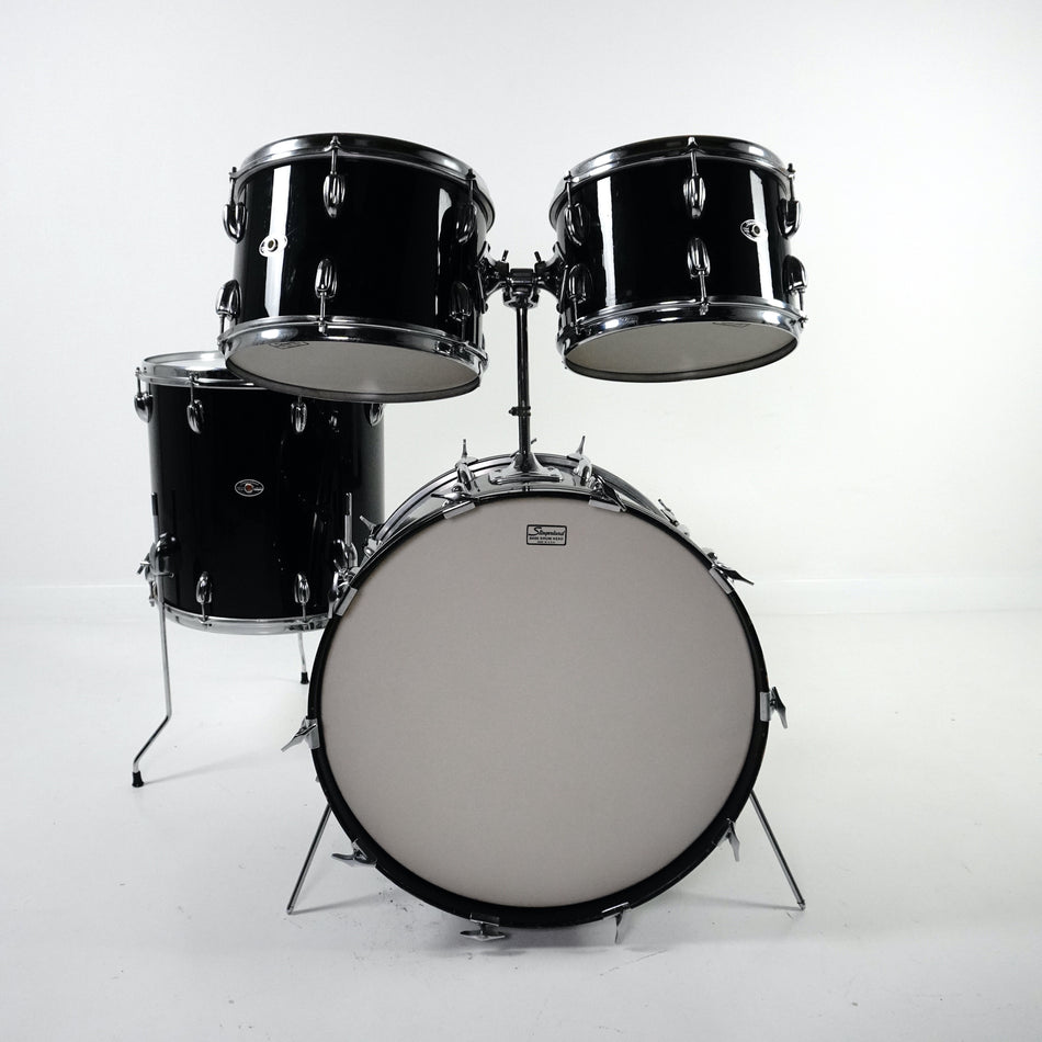 Slingerland 4-teiliges „Modern Solo Outfit 2-R“-Outfit in Schwarz 22,12,13,16 