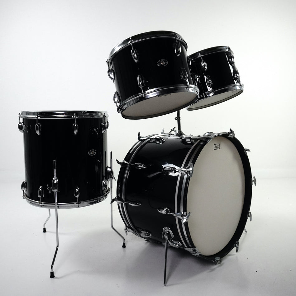 Slingerland 4-teiliges „Modern Solo Outfit 2-R“-Outfit in Schwarz 22,12,13,16 