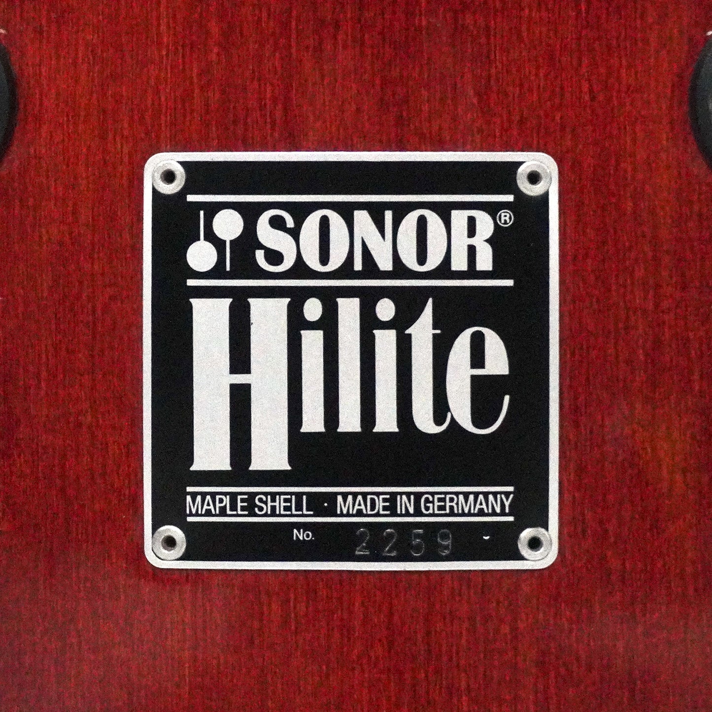 Sonor 14" x 7" Hilite Maple Snare in Red