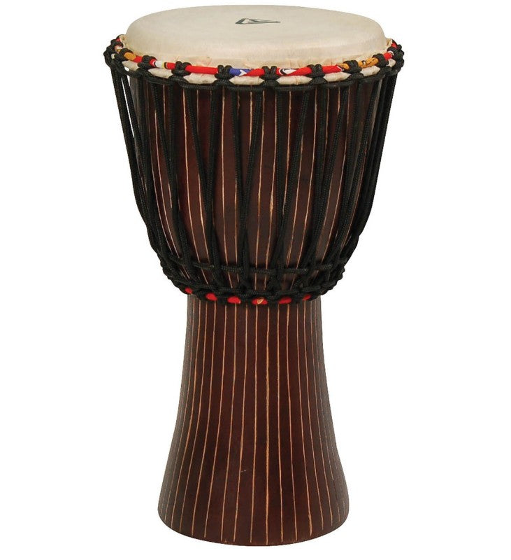 TYCOON 10" HAND-CARVED ROPE-TUNED DJEMBE T1 FINISH