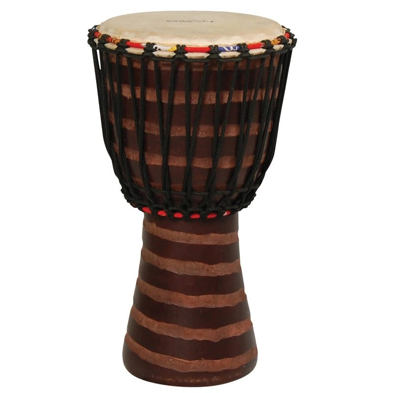 TYCOON 10" HAND-CARVED ROPE-TUNED DJEMBE T2 FINISH