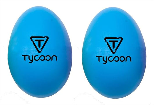 PLASTIC EGG SHAKERS BLUE (PAIRS)