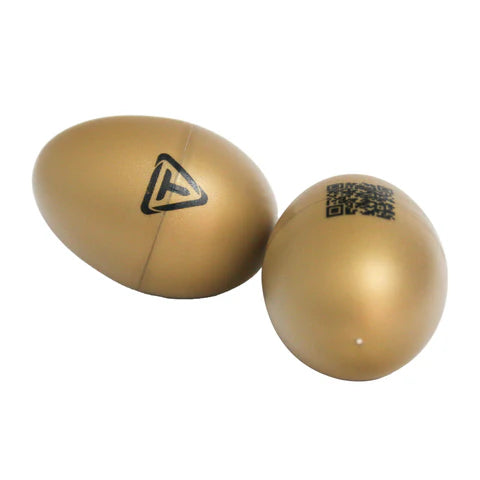 PLASTIC EGG SHAKERS GOLD (PAIRS)