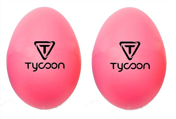 PLASTIC EGG SHAKERS PINK (PAIRS)
