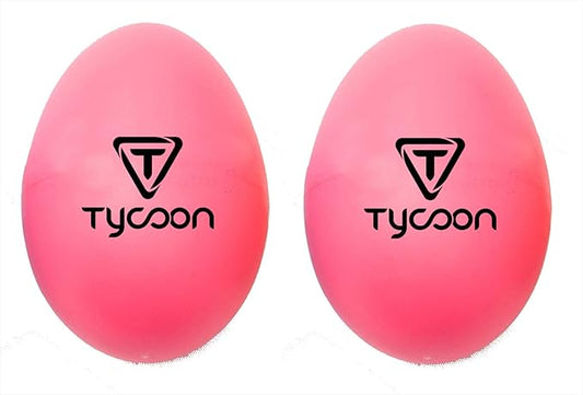 PLASTIC EGG SHAKERS PINK (PAIRS)