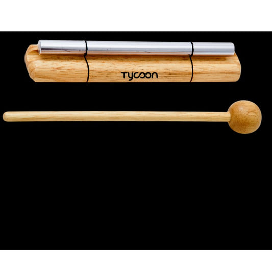 TYCOON LARGE CHROME-PLATED CHIME ON SIAM OAK BAR